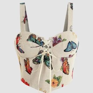 CIDER butterfly corset top. Large